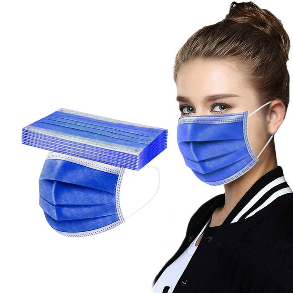Headband Masques Mascarilla Women Man Solid Mask Disposable Face Mask 3Ply Ear Loop Anti- Mask Facial Protectora Halloween ??? 885658938574