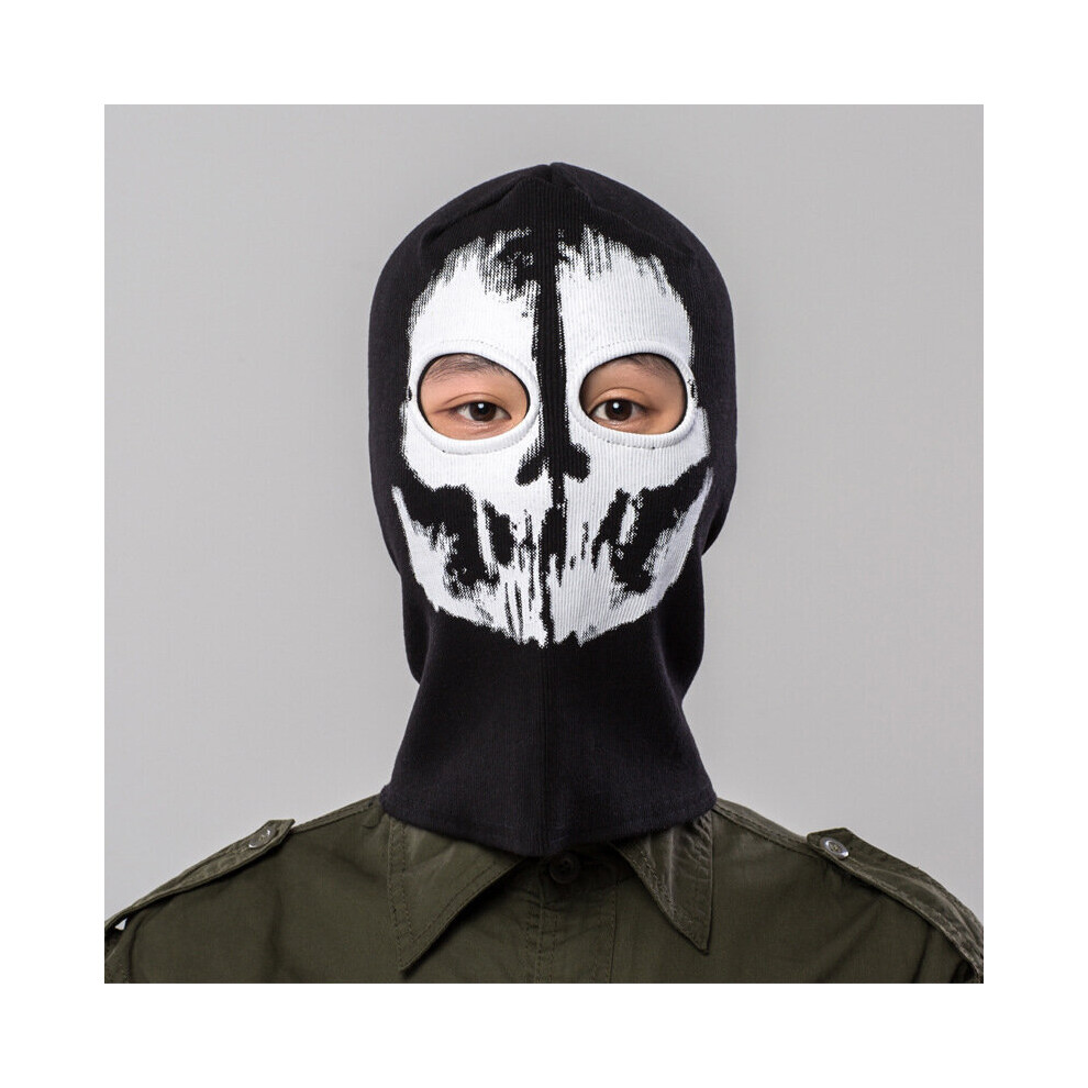 Game Ghosts Skull Face Mask Cosplay Motorcycle Tactical Balaclava Hood Warm Windproof Adult Unisex Halloween Prop Multicoloured 885658941208