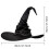 Halloween Folds Witch Wizard Hat Angled Witch Hat Steeple Wizard Hat Cosplay Headgear Creative Devil Cap Props 7