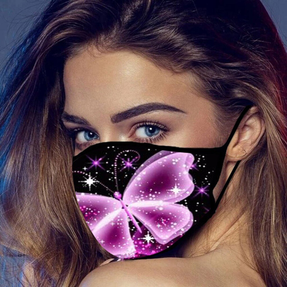 Flower Face Mask Washable Reusable Face Mask Adult Print Mask For Face Women Mouth Mask With Halloween ????? 885658945770