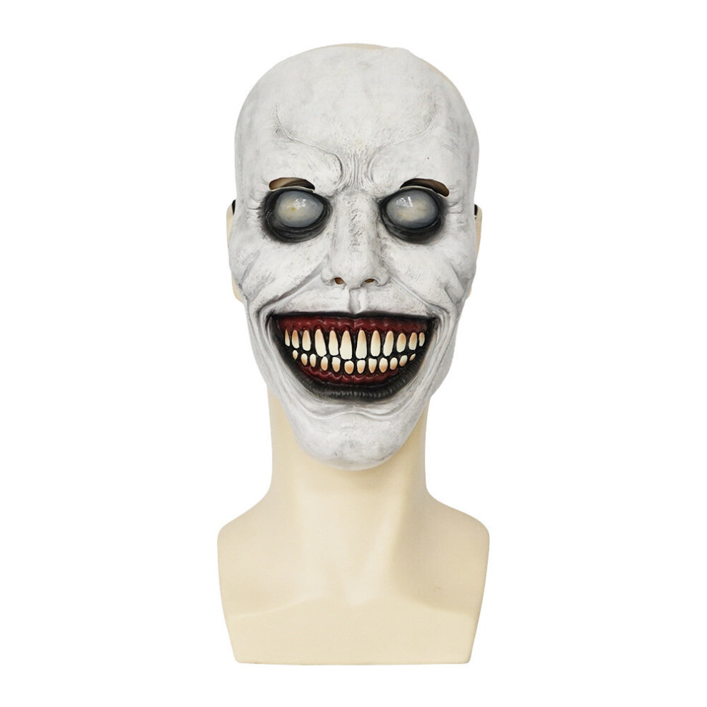 Cosplay Joker Mask Smile Demon Horror Halloween Mask Latex Half Face Ghost Creepy Evil Cosplay Carnaval Masque Mask For Men 885658948931