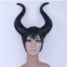 Girls Horns Hat Queen Cosplay Headpiece Women Halloween Costumes Anime Witch Headdress Party Props