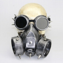 Steampunk Gas Protective Virus Activated Carbon Mask Face Man Halloween Plague Doctor Cosplay Steam Punks Carnival Funny Prop