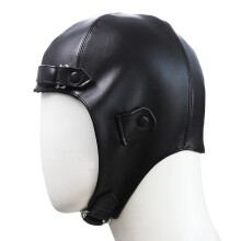 Leather Helmet Cosplay Sexy Mask Bondage Toys Bdsm Helmet Stage Performance Props Couple Sex Toys Adult Mask