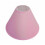 (Pink) 9" Cotton Textured Fabric Coolie Shade 1