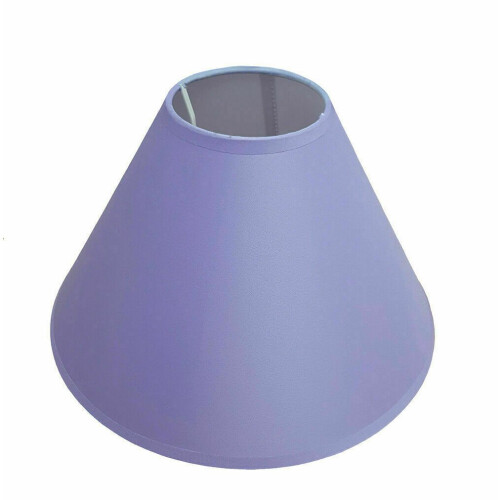 (Lilac) 9" Cotton Textured Fabric Coolie Shade