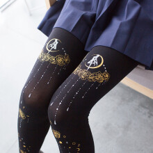 80 d Japanese Lolita soft sister girl tights Lolita printing velvet pantyhose