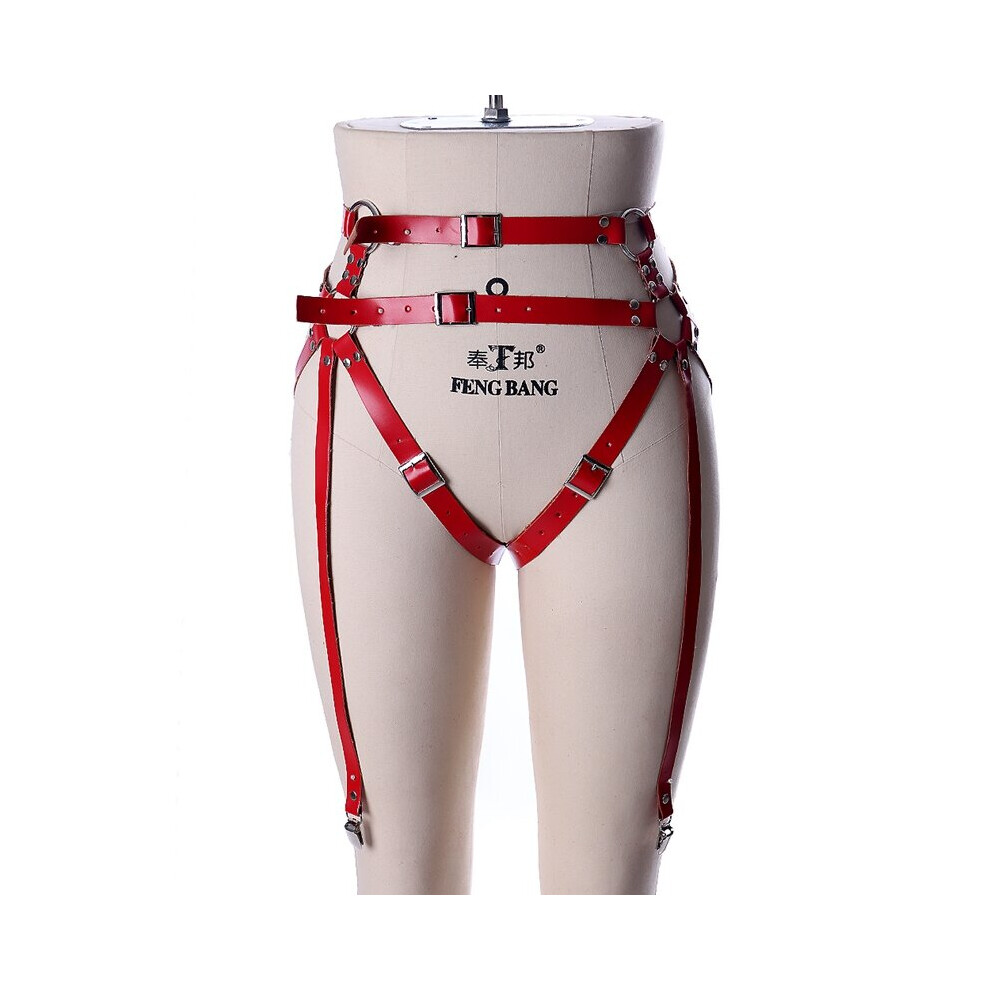 Multicoloured Rock Punk Leather Leg Garter Body Bondage Strap Harness Belt Bridal Garters Belts For Women's Lingerie Gothic Sexy Suspender