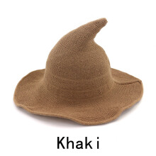 Halloween Witch Hat Witch Hat Men And Women Woolen Knitted Hat Solid Hat Brim Hat Girlfriend Gift Variety Of Party
