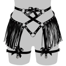 Leather Body Bondage Punk Sculpting Harness Sexy Lingerie Accessories Gothic Clothes Waistband Straps Belt Women Bowknot Belts