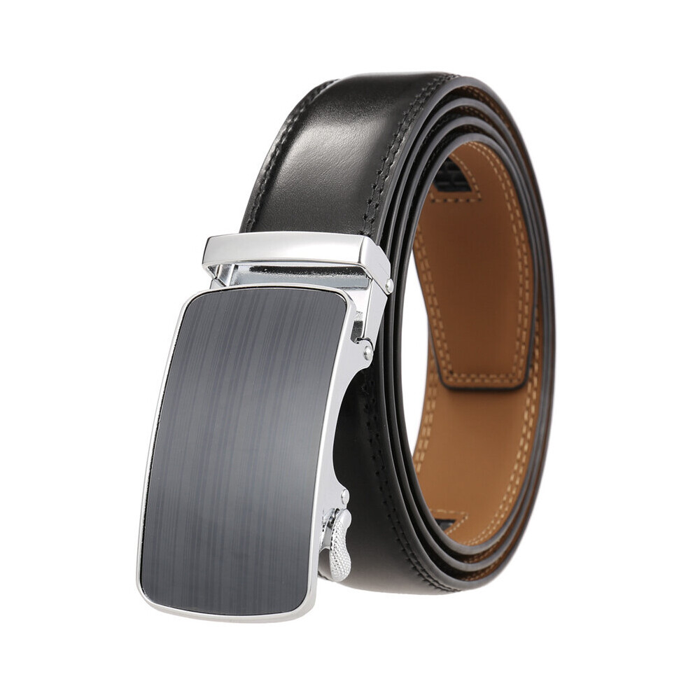 Cow Leather Automatic Buckle Belts for Men Wedding Business Trouser Leather Belt B332-image-OPC-PBR86BZ-NEW