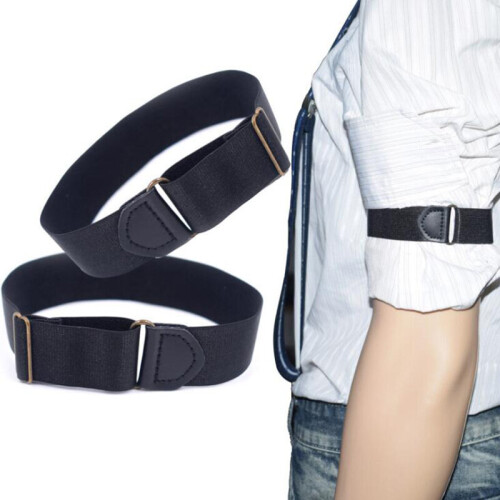 3types Shrt Sleeve Garters Ant-slp Elastc Adjustable Stretch