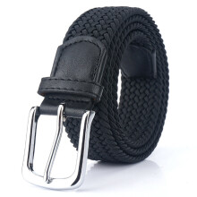 3.4CM Mens Belt Elastic Strap Pin Buckle High Canvas Belts for Boys Jeans Dress Belt Nylon belts