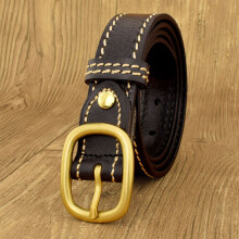 High red Belt Men Classic Pin Buckle Waistband Casual Leather young boys cintos masculinos