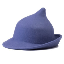 Women Girls Halloween Peaked Cap Purple Satin Witch Cosplay Hat Party Costume Accessory