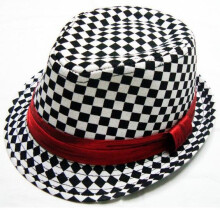Plaid Fedoras baby cap Boys fedora hats for kids 1 piece