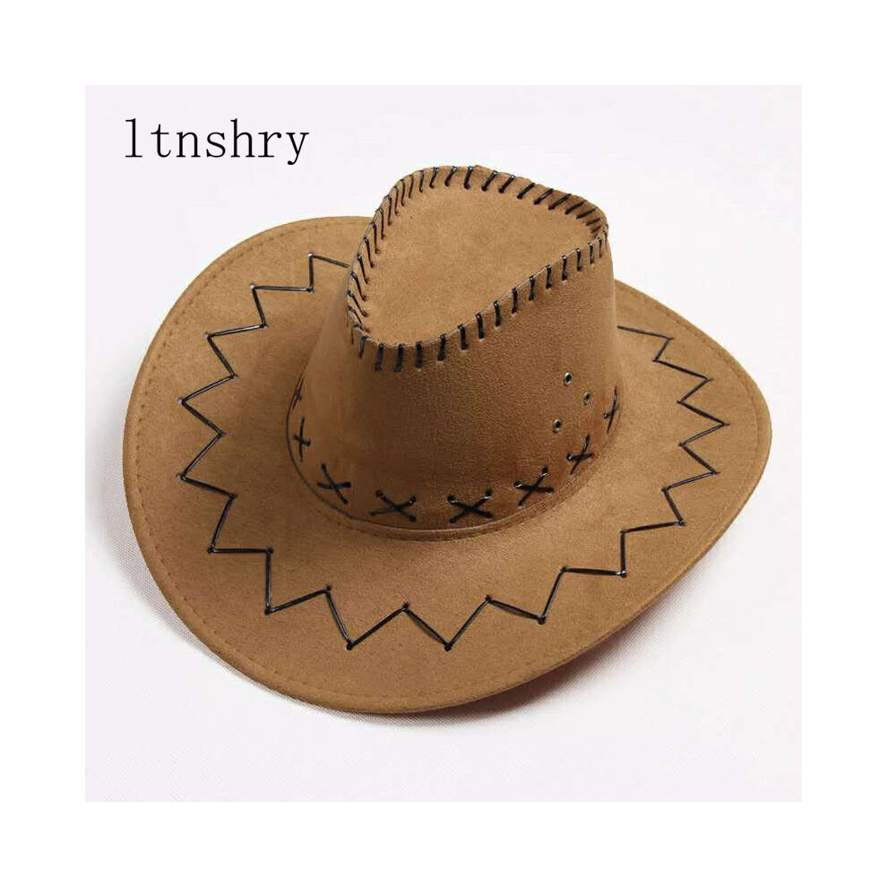 Men Women Cowboy Hat Top hat Vintage Wide Brim Headwear Cap Western Cowboy Hat Jazz Cap sun hat Summer-image-OPC-PBR87MT-NEW