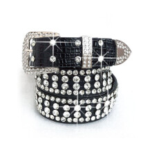 Diamond Belts For Women Bling Strap Goth Lolita Cosplay Harajuku Y2K Punk Disco Waistband Hip Hop Men Crystal Belt
