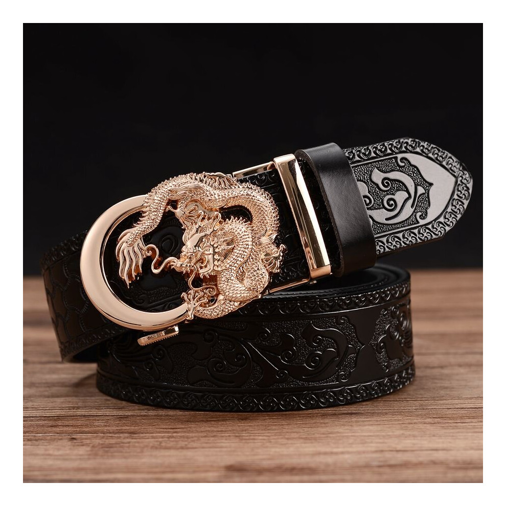 Men Automatic Buckle Belt Men Leather Belt Arrival Waistband Men Sale Leather Belts for Men Length 110 125cm