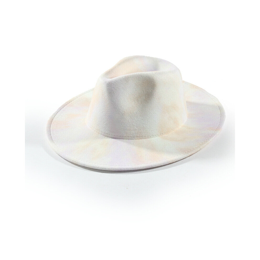 fedoras To dye Hat tie dyed Jazz Hats For Women And Men Hat Wool Bowler Hat wide brim hat Multicolor hat-image-OPC-PBR88QQ-NEW