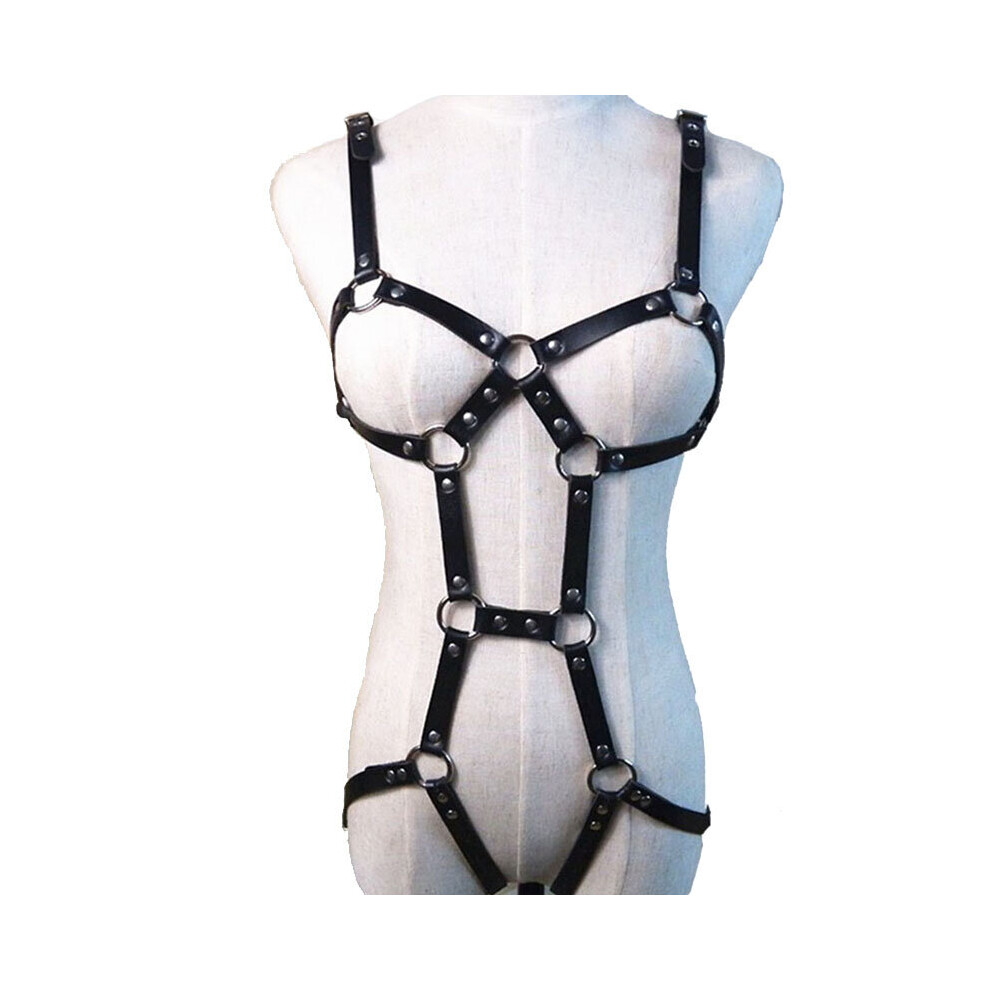 Leather Leg Garters Body Strap Harness Gear Belt Fetish Lingerie Women