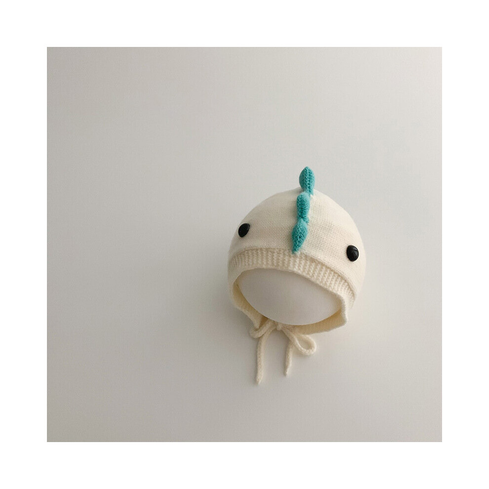 Baby Hat Winter Dinosaur Ear Protection Hat Baby Knitted Hat Plus Cotton Warm Baby Pullover Hat 35-45cm
