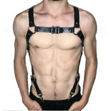 corset belt Unisex Harness Lingerie Body Chest Bondage Men Belt Costume Halter Neck leather Wide Straps Costume Women Belt