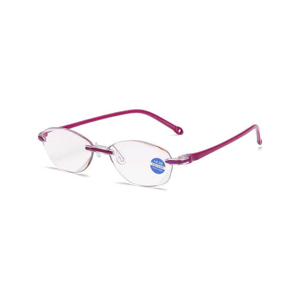 Multicoloured Frameless Square Reading Glasses For Men Women's Anti Light Computer Eyeglasses Far Sight Presbyopia Reader Glasses Women