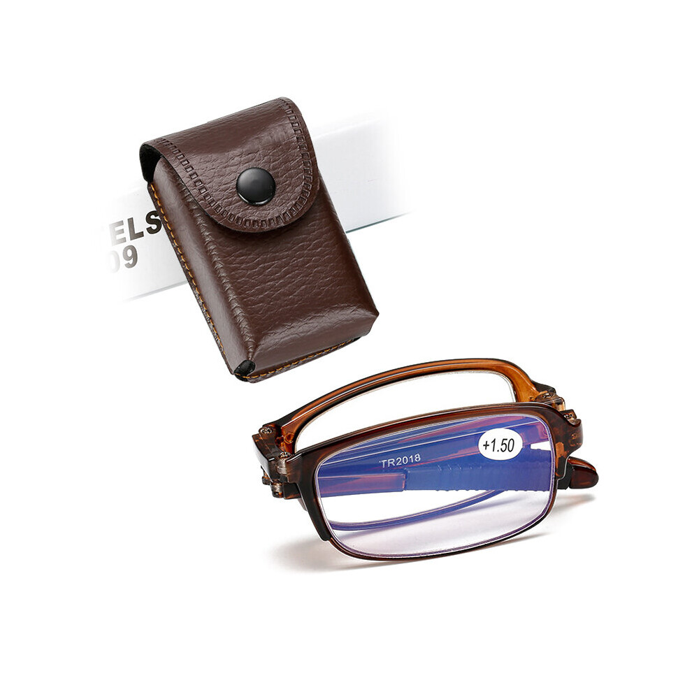Multicoloured Reading Glasses Men Women Folding Small Glasses Frame Metal Glasses Mini Wallet Glasses Diopter 1.0-4.0