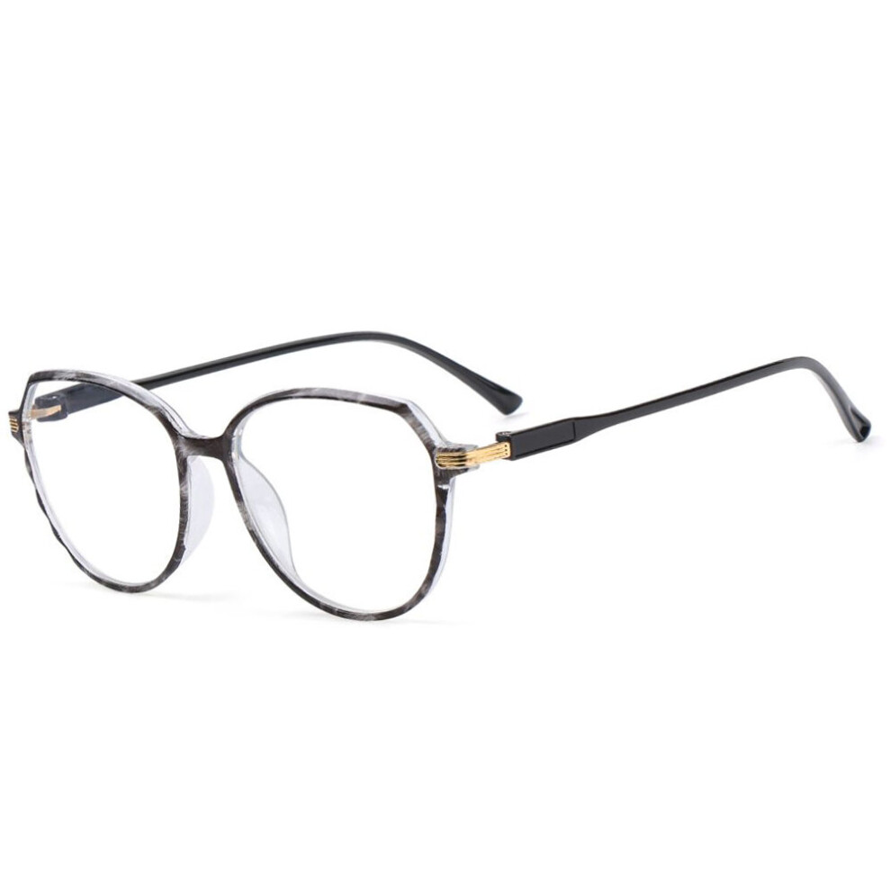 Round Printed Big Size Eyeglasses Women Men Reading Glasses Magnifier Diopter Presbyopic Reading Glasses +1.0~4.0