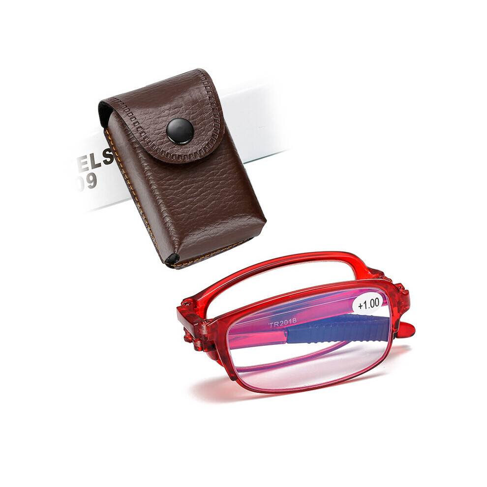 Multicoloured Reading Glasses Men Women Folding Small Glasses Frame Metal Glasses Mini Wallet Glasses Diopter 1.0-4.0