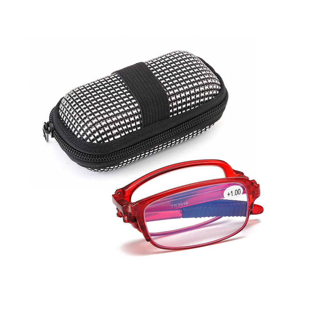 Multicoloured Reading Glasses Men Women Folding Small Glasses Frame Metal Glasses Mini Wallet Glasses Diopter 1.0-4.0