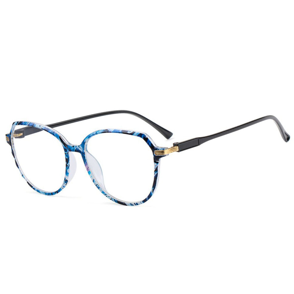 Round Printed Big Size Eyeglasses Women Men Reading Glasses Magnifier Diopter Presbyopic Reading Glasses +1.0~4.0