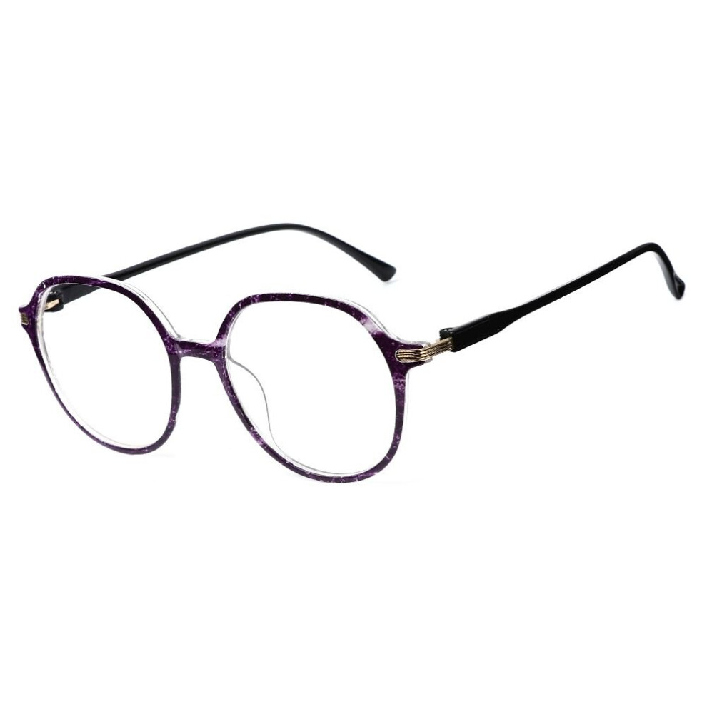 Round Printed Big Size Eyeglasses Women Men Reading Glasses Magnifier Diopter Presbyopic Reading Glasses +1.0~4.0