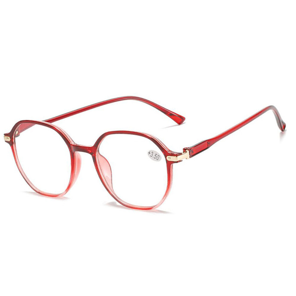 Round Printed Big Size Eyeglasses Women Men Reading Glasses Magnifier Diopter Presbyopic Reading Glasses +1.0~4.0-image-OPC-PBR8C5B-NEW