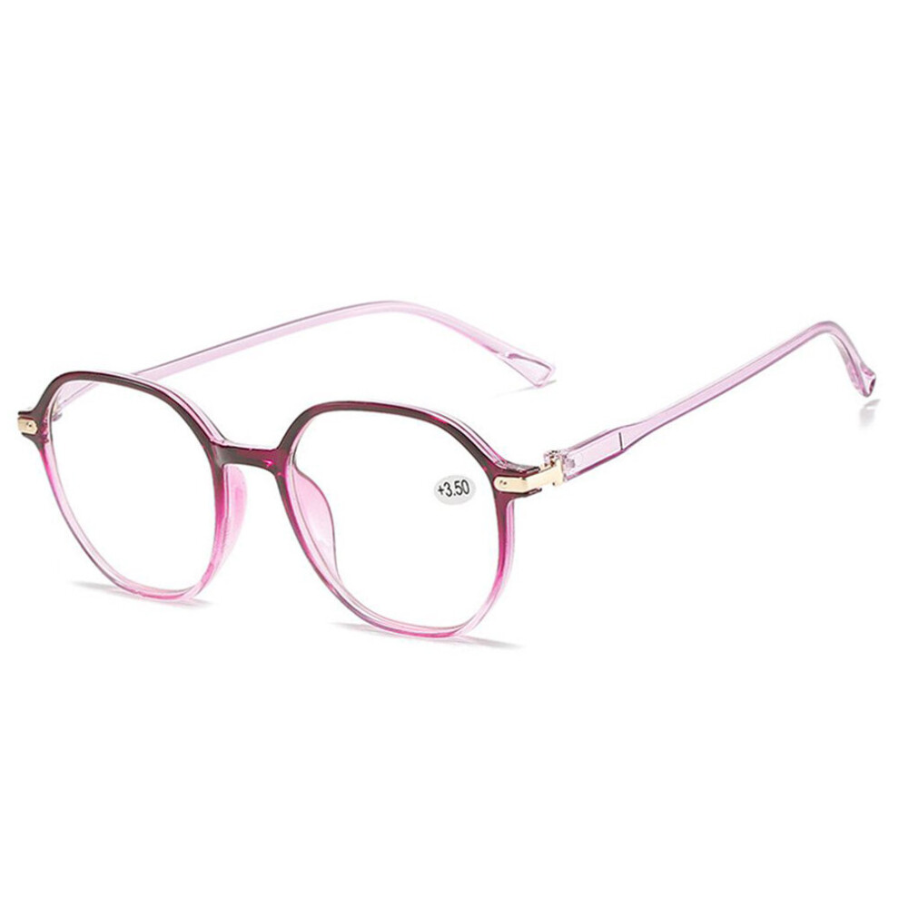 Round Printed Big Size Eyeglasses Women Men Reading Glasses Magnifier Diopter Presbyopic Reading Glasses +1.0~4.0