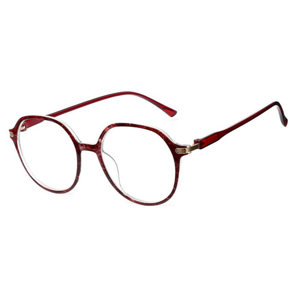 Round Printed Big Size Eyeglasses Women Men Reading Glasses Magnifier Diopter Presbyopic Reading Glasses +1.0~4.0