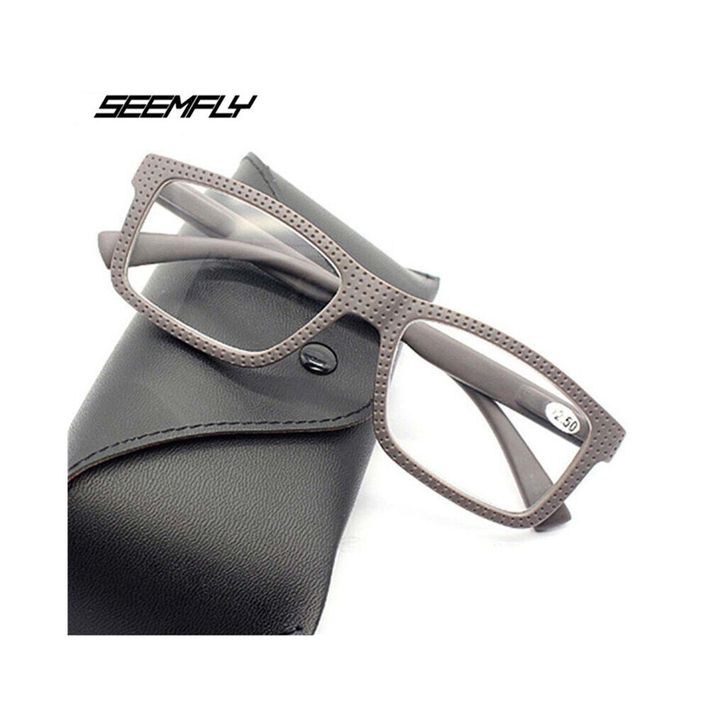 Multicoloured Seemfly Men Women Reading Glasses Frame Retro Classic Presbyopic Eyeglasses Ultralight Eyewear Diopter +1.0 To +3.5