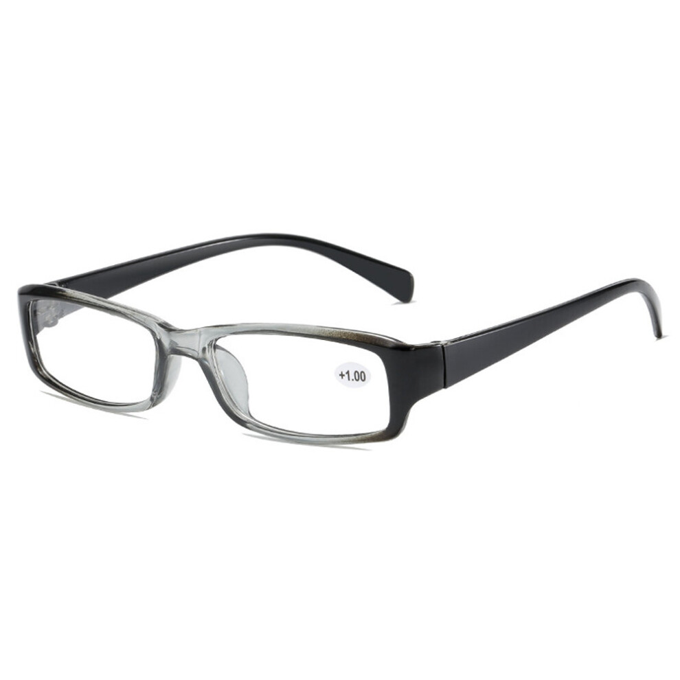 Multicoloured Reading Glasses Men Women Rectangle Frame Clear Lens Eyeglasses Presbyopic Ultralight Diopter Male Sight 1.0 1.5 2.0 2.5 To 4.0