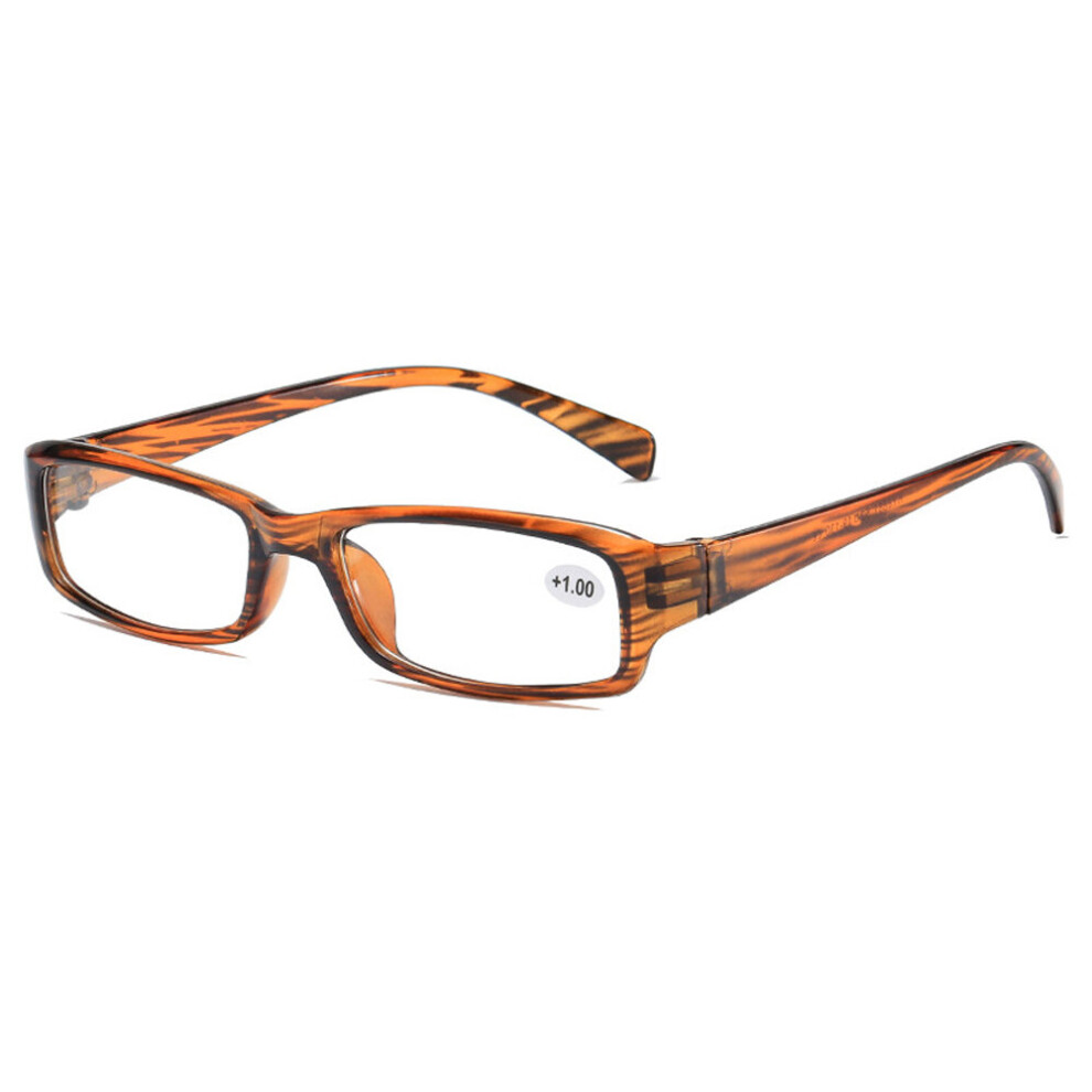 Multicoloured Reading Glasses Men Women Rectangle Frame Clear Lens Eyeglasses Presbyopic Ultralight Diopter Male Sight 1.0 1.5 2.0 2.5 To 4.0