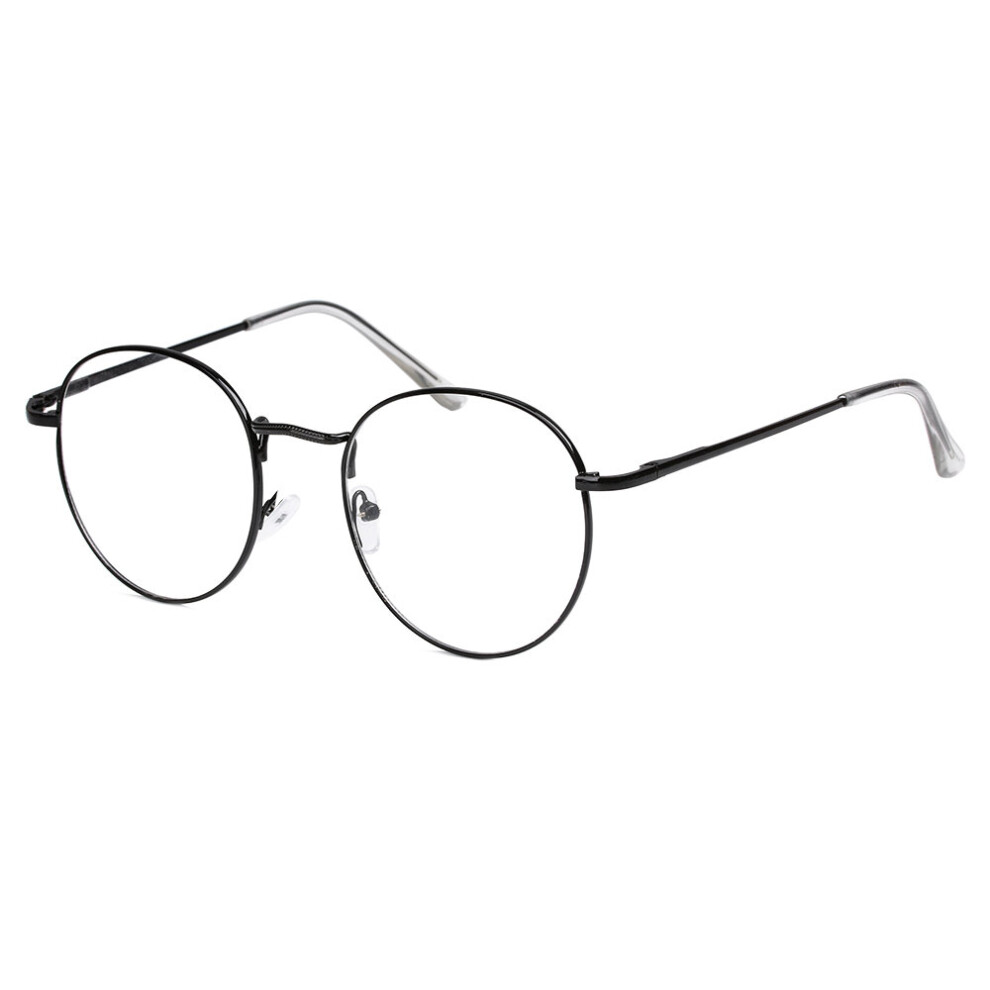 Multicoloured Unisex Metal Vintage Round Glasses Oversized Glasses Frame Optical Eyeglass Frame Spectacles Vision Care Eyeglasses