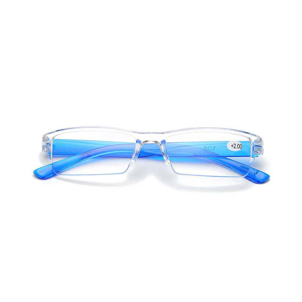 Multicoloured Ultralight Rimless Transparent Reading Glasses Retro Vintage Men Women Magnifying Presbyopic Glasses Tr90 Gafas
