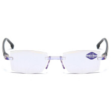 (MULTI, Dark Grey) Smart Zoom Far and Near Dual-use Reading Glasses High-tech Anti-blue Light Slice Frameless Anti-radiation Reading Glasses