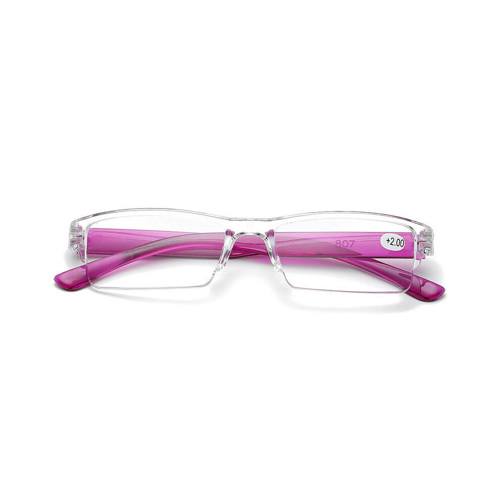 Multicoloured Ultralight Rimless Transparent Reading Glasses Retro Vintage Men Women Magnifying Presbyopic Glasses Tr90 Gafas