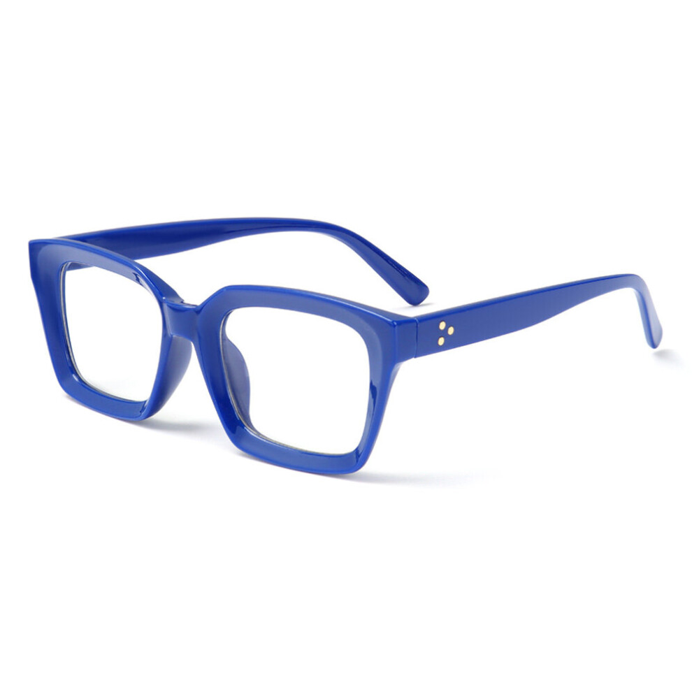 Multicoloured Square Frame Reading Glasses Men Women Oversized Frame High-Definition Presbyopia Eyeglasses Diopter 0~+ 3.00