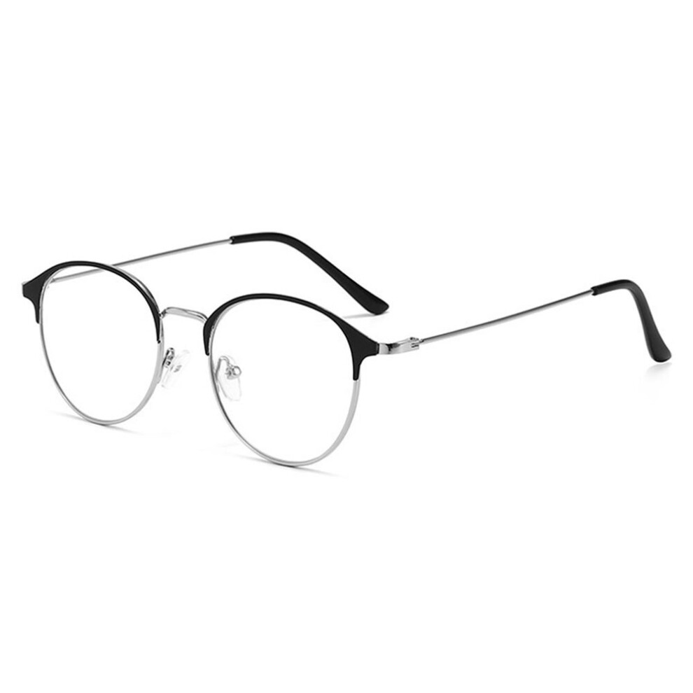 Multicoloured Unisex Metal Ultralight Round Frame Glasses Classic Optical Eyewear Myopia Glasses Vision Care Eyeglasses Strength 0.0~-4.0