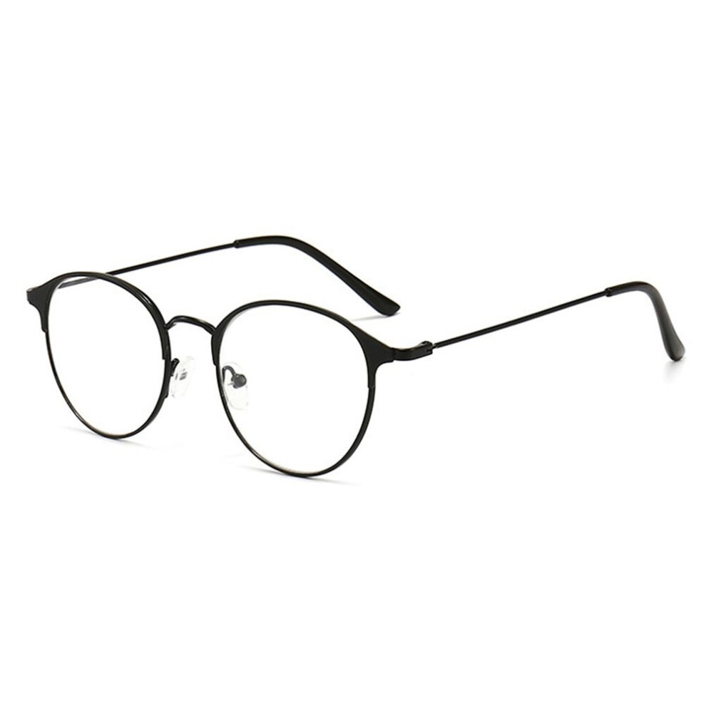 Multicoloured Unisex Metal Ultralight Round Frame Glasses Classic Optical Eyewear Myopia Glasses Vision Care Eyeglasses Strength 0.0~-4.0