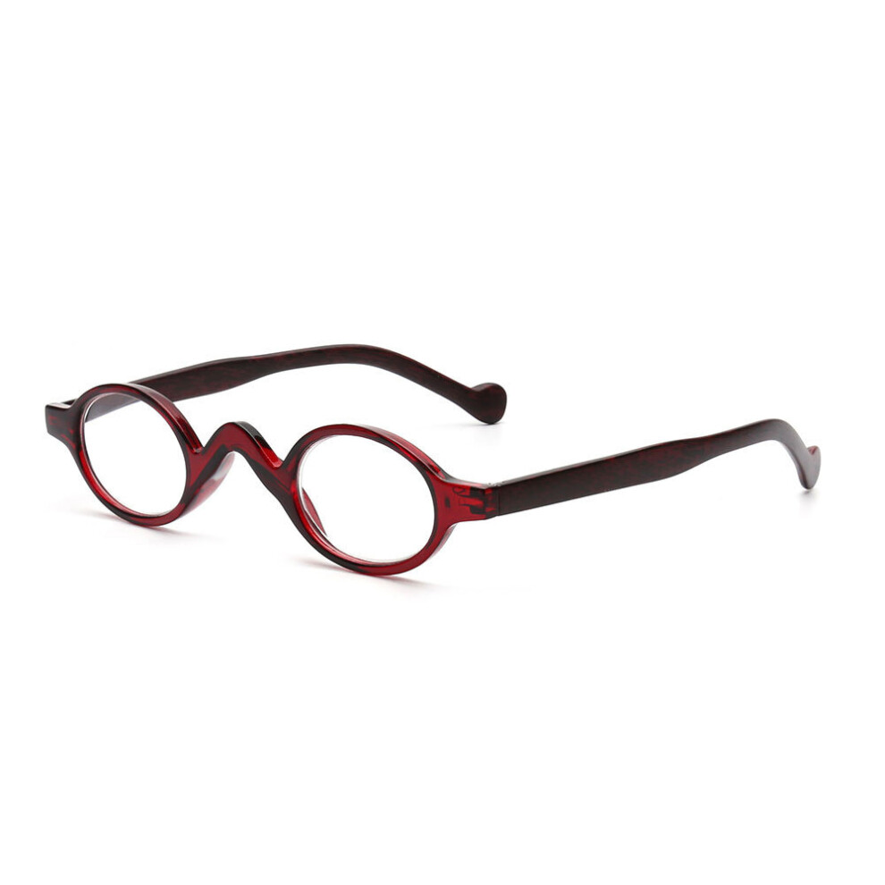 Multicoloured Vintage Personality Round Reading Glasses Spring Hinge Women Men Magnifier Presbyopic Diopter