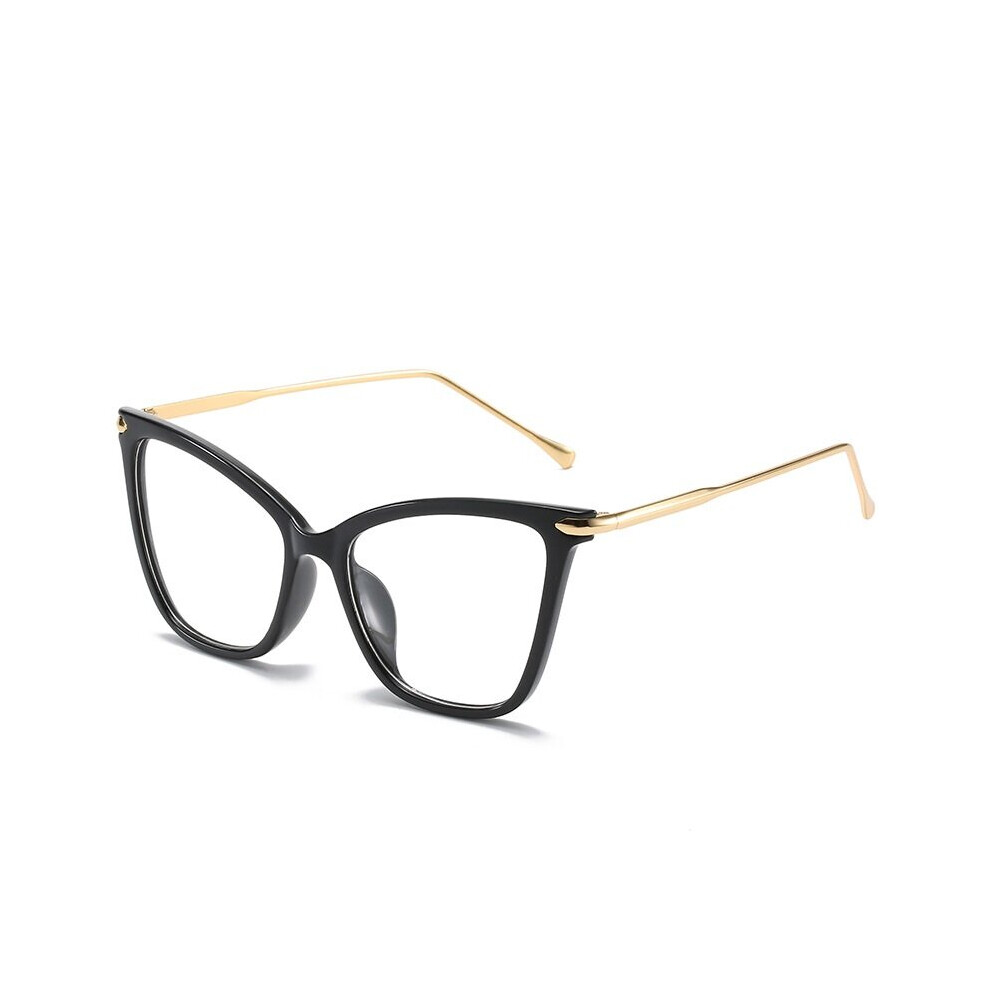 Multicoloured Cat Eye Glasses For Women Vintage Computer Eyeglasses Oversized Optical Glasses Anti Light Glasses Clear Glasses Women