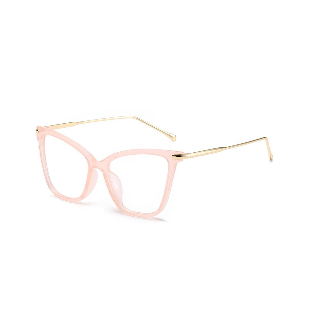 Multicoloured Cat Eye Glasses For Women Vintage Computer Eyeglasses Oversized Optical Glasses Anti Light Glasses Clear Glasses Women
